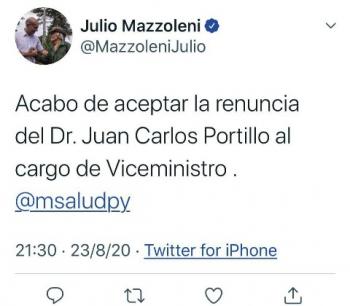 Viceministro Portillo renuncia tras polémica  fiesta privada