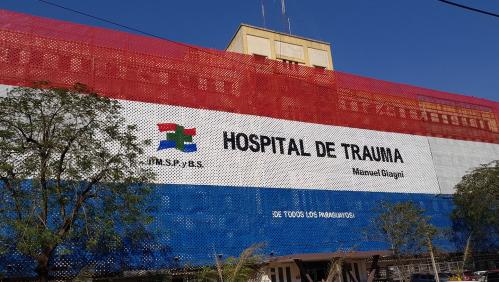 Camas de terapia con ocupación máxima por accidentados en el Hospital de Trauma