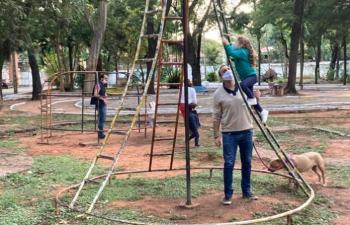Instituciones trabajan para revitalizar el Parque Caballero