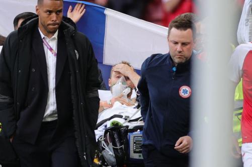 Conmoción en la Euro: jugador se desvanece y es hospitalizado