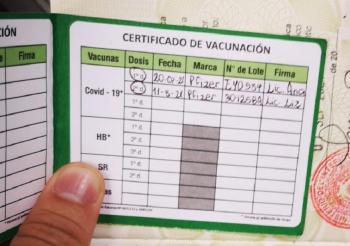 Carnet de vacunación Anti-covid será exigido para el ingreso a Paraguay