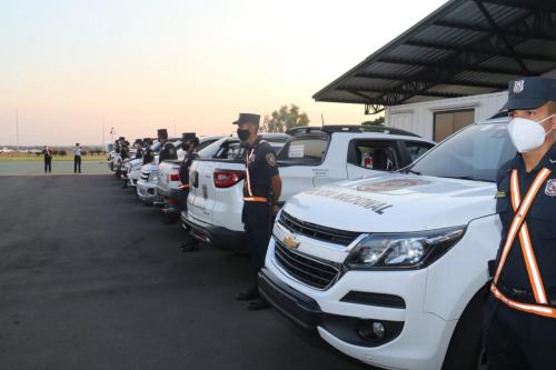 Se entregaron nuevos vehículos a la Policía Nacional