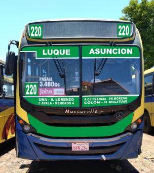 Desde hoy la línea 220 opera de Luque a Asunción