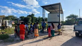 Comunidades indígenas reciben agua potable